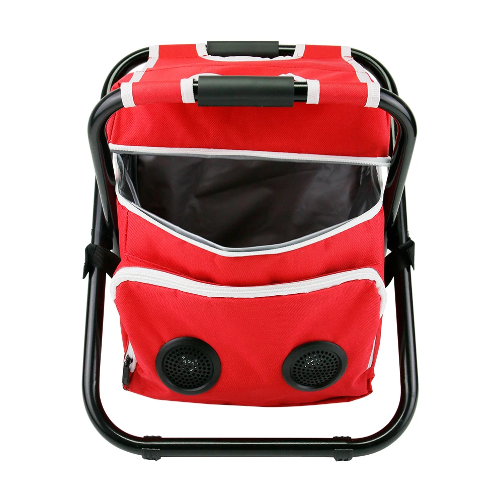 Picnic Chair & Insulated Soft Cooler Bag with Built in Rechargeable Bluetooth Speaker for picnic camping beach party