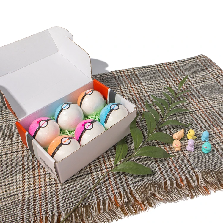 Private Label Fizzy Bath Fizzies Essential Oils Vegan Large Bath Bombs With Toys Inside