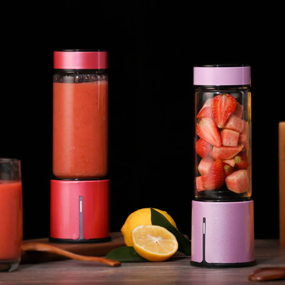 Hot sale  high end new ice crushing  stainless steel household blender juicer USB smoothie blender mini portable blender