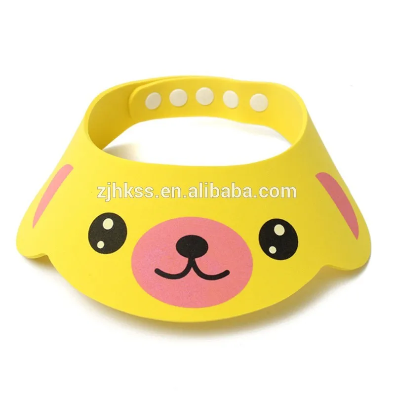 Toddler Kids Wash Hair Shield Direct Visor Caps Shampoo Bathing Shower Cap For Children Baby Care Sweet Lovely Baby Hats M5002