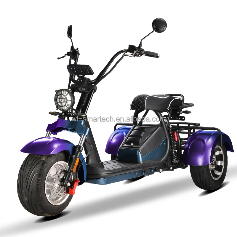 Professional manufacture scooter electric in stock with EEC certificate 3 wheel electric scooter wholesale citycoco 2000w