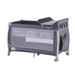 OEM ODM Wholesale Metal Baby Cot Bed Portable Baby Playpen with Removable Selected Aluminum Feet Tube Outside