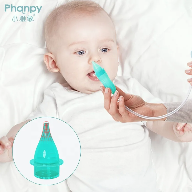 Phanpy Baby Silicone Nasal Aspirator Ajustable Suction Device BPA Free New Born Nose Sucker Infants Sniffle