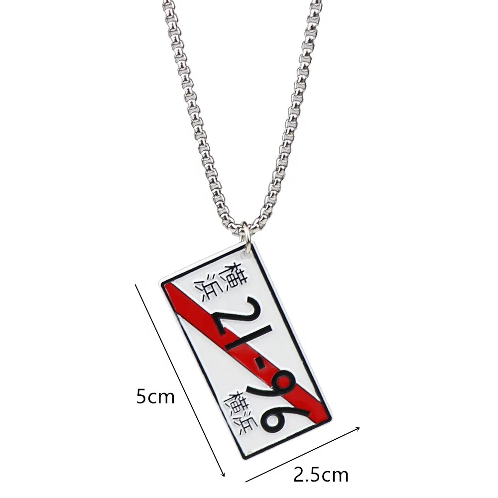 JDM Japan License Plate Rearview Mirror Pendant Headline D AE86 Car License Plate Rearview Mirror Pendant