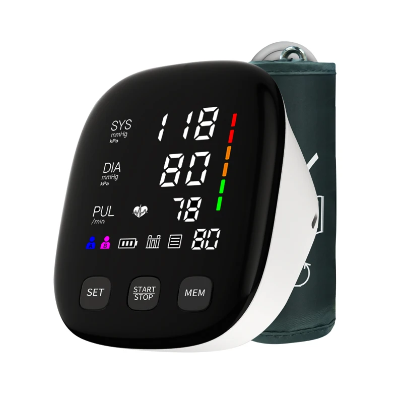 Newly Factory Price Medical Upper Arm Sphygmomanometer Digital BP Monitor Tensiometer BP Machine Arm Blood Pressure Monitor