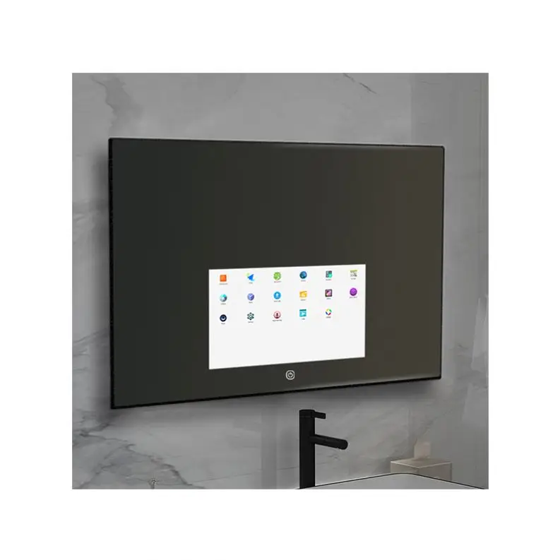 Wifi Android Smart Full HD Hidden Hotel Home Interactive Led Lighted Wall Mounted Salon Hair Bathroom TV Mirror