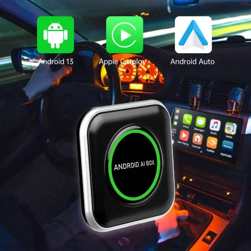 Android 13 CarPlay AI box Wireless CarPlay adapter Android Auto for Youtube/Netflix/ Yandex/Google App Store/Google Map