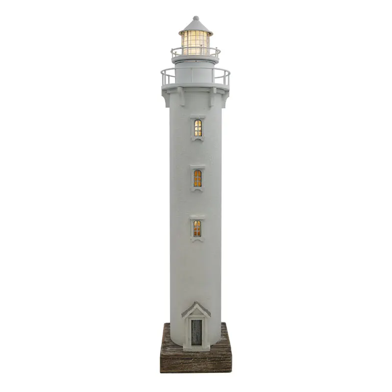 YBOX pure white lighthouse vintage handmade home decor great quality