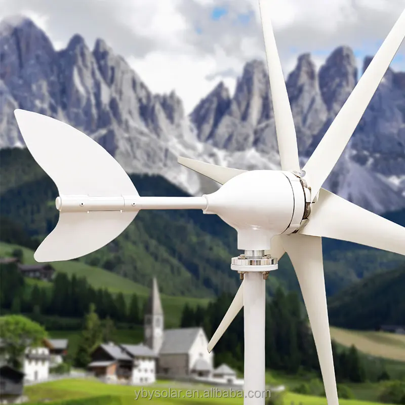 New 1000w 2000w 3000w 1kw 48v horizontal wind turbine 1 kw 2kw 3kw for sale