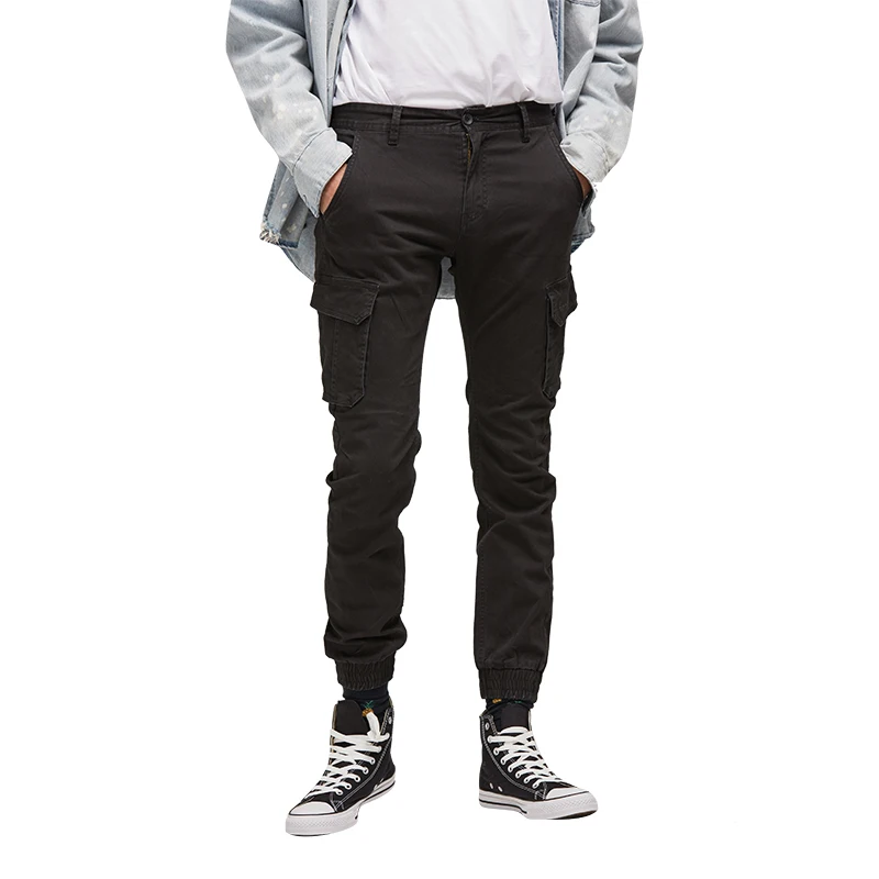 SABIN factory new coming autumn custom made high quality cotton twill multi colors pockets washed men jogger fashion cargo pants