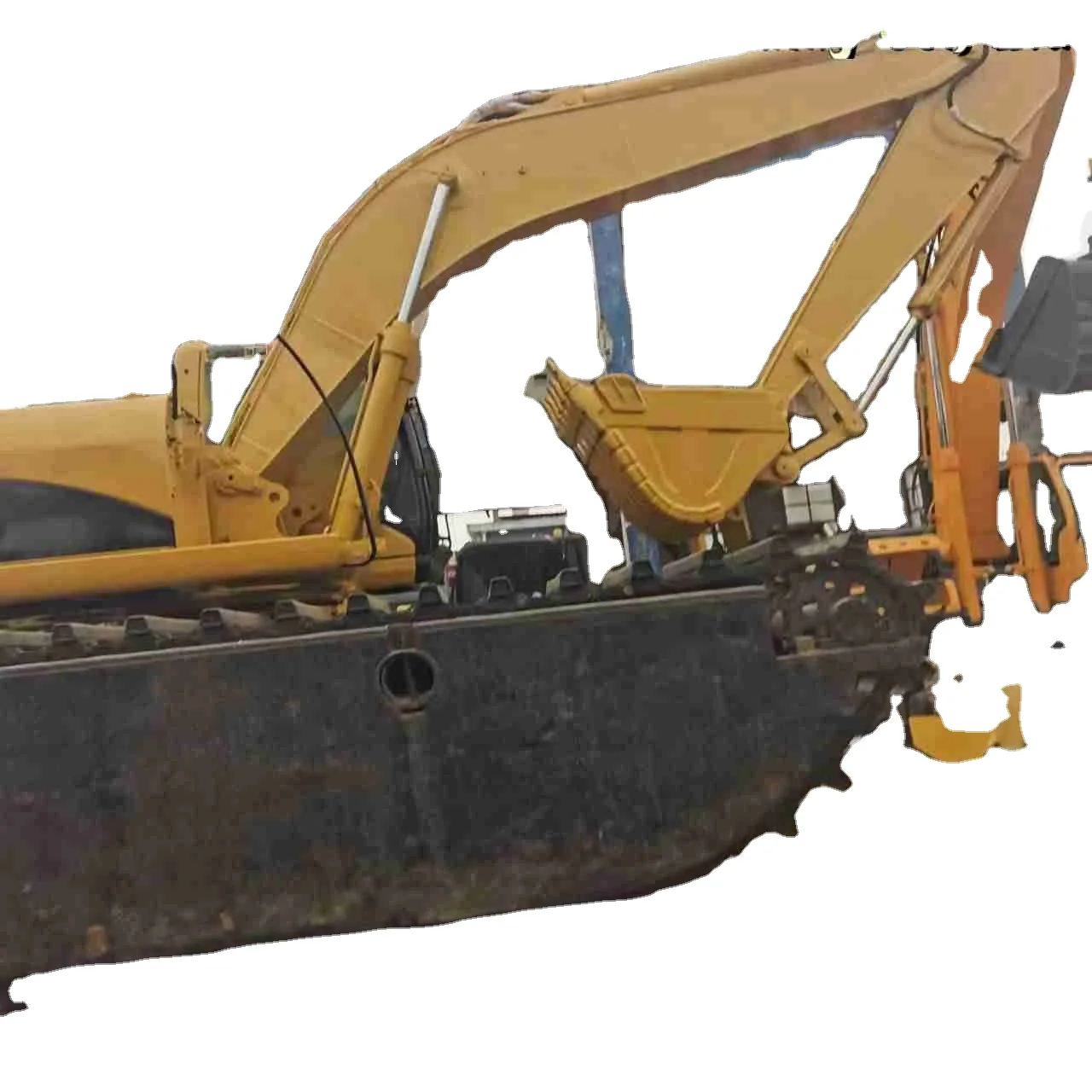 Used Excavator Pontoon Undercarriage Swamp Buggy Amphibious Crawler Non-Mini Digger Backhoe Excavator CAT Engine Core Pump