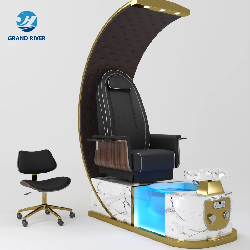 Luxury Modern throne manicure foot spa pedicure chairs for professional salon furniture nail  pedicure chair