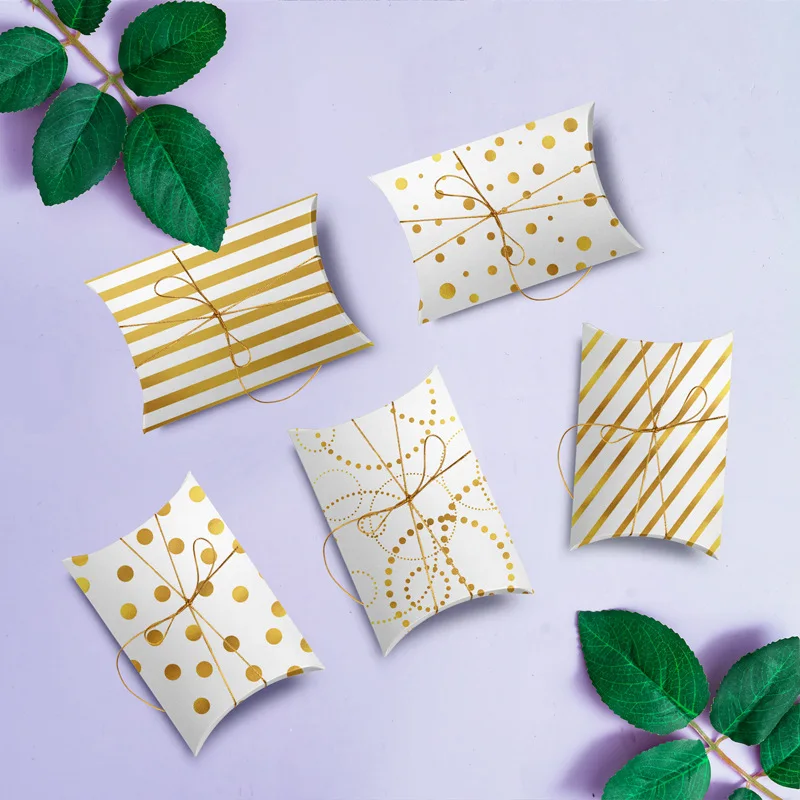 2022 Customized Logo Printed Product Package Brown Kraft Paper Chocolate Bar Candy Cookie Pillow Box Packaging with PVC Window