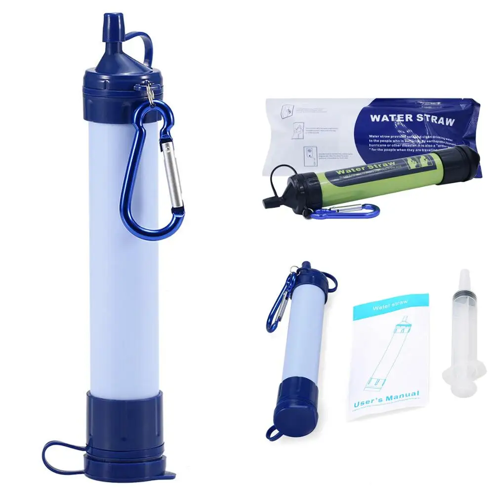 3 предмета в комплекте переносная трубочка фильтра для воды очиститель для кемпинга на открытом воздухе Hing аварийные инструменты для выживания в диких условиях