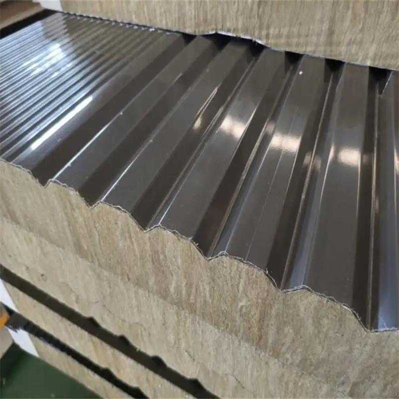 Factory price Fire rated  Building Material  rock wool Sandwich Panel