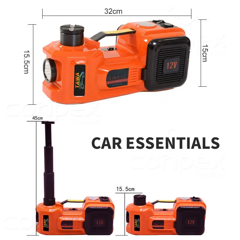 Manufacturer Wholesale Car Jack 12v Power Jack to Lift Car Repair Maintenance Electric Car Jack Tools