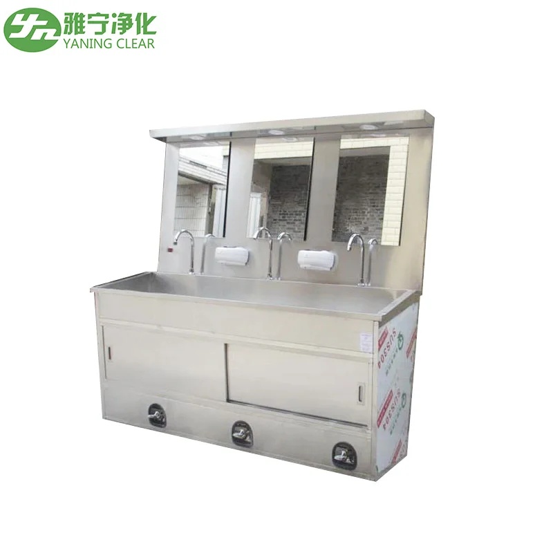 Wholesale Stainless Steel Triple Bowl Hand Washing Sink Faucet Workshop Laboratory Kitchen Use All Kinds Hand Washers Available