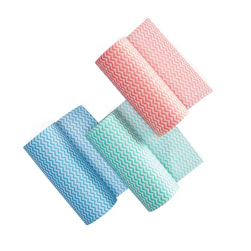 disposable kitchen cleaning wipes 80pcs non woven fabric