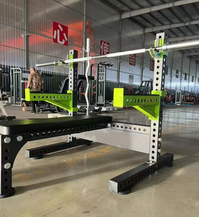 Commercial Gym fitness Equipment Adjustable Powerlifting Press Weight Squat Combo Rack