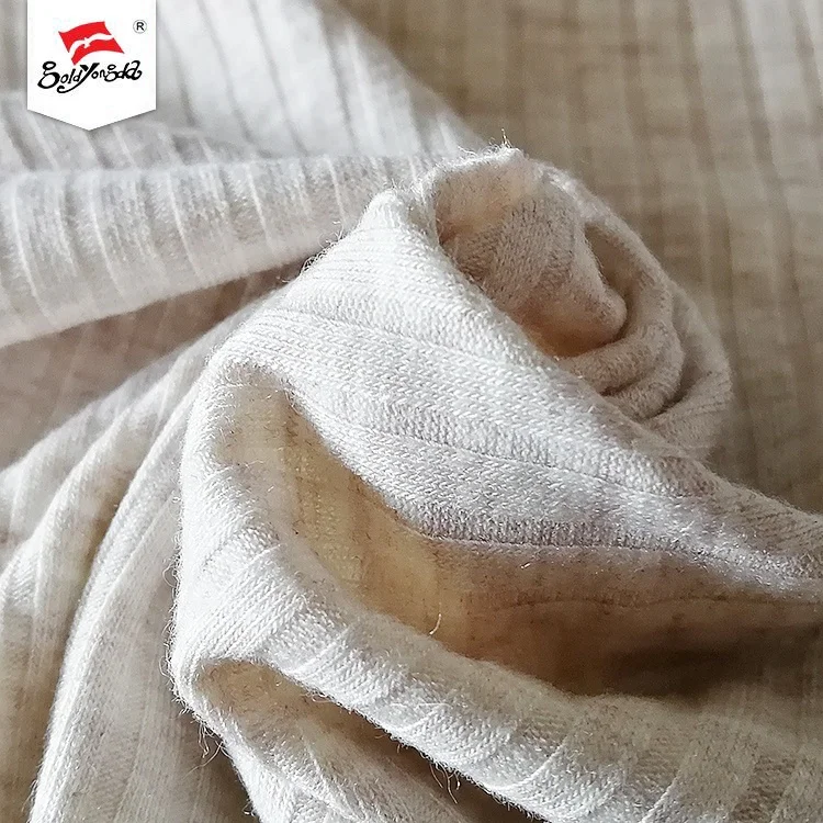 Best selling high quality 30S tr spandex 6*4 knitted hacci rib fabric