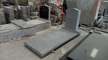 Cheap G603 White Granite Upright Family Monument Headstone