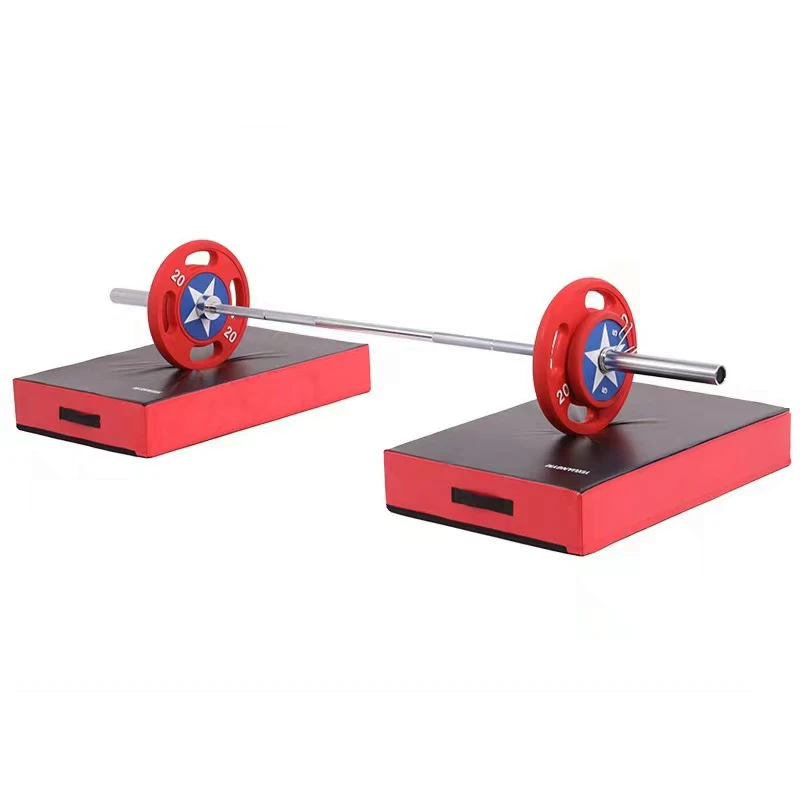 Home Gym Foam Barbell Crash Pad PVC Cover Weightlifting Drop Pads Set for Flooring Protection
