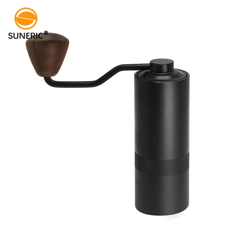 Hand Crank Conical Ceramic Burr Espresso Bean Stainless Steel Adjustable Burr Manual Portable Coffee Grinder