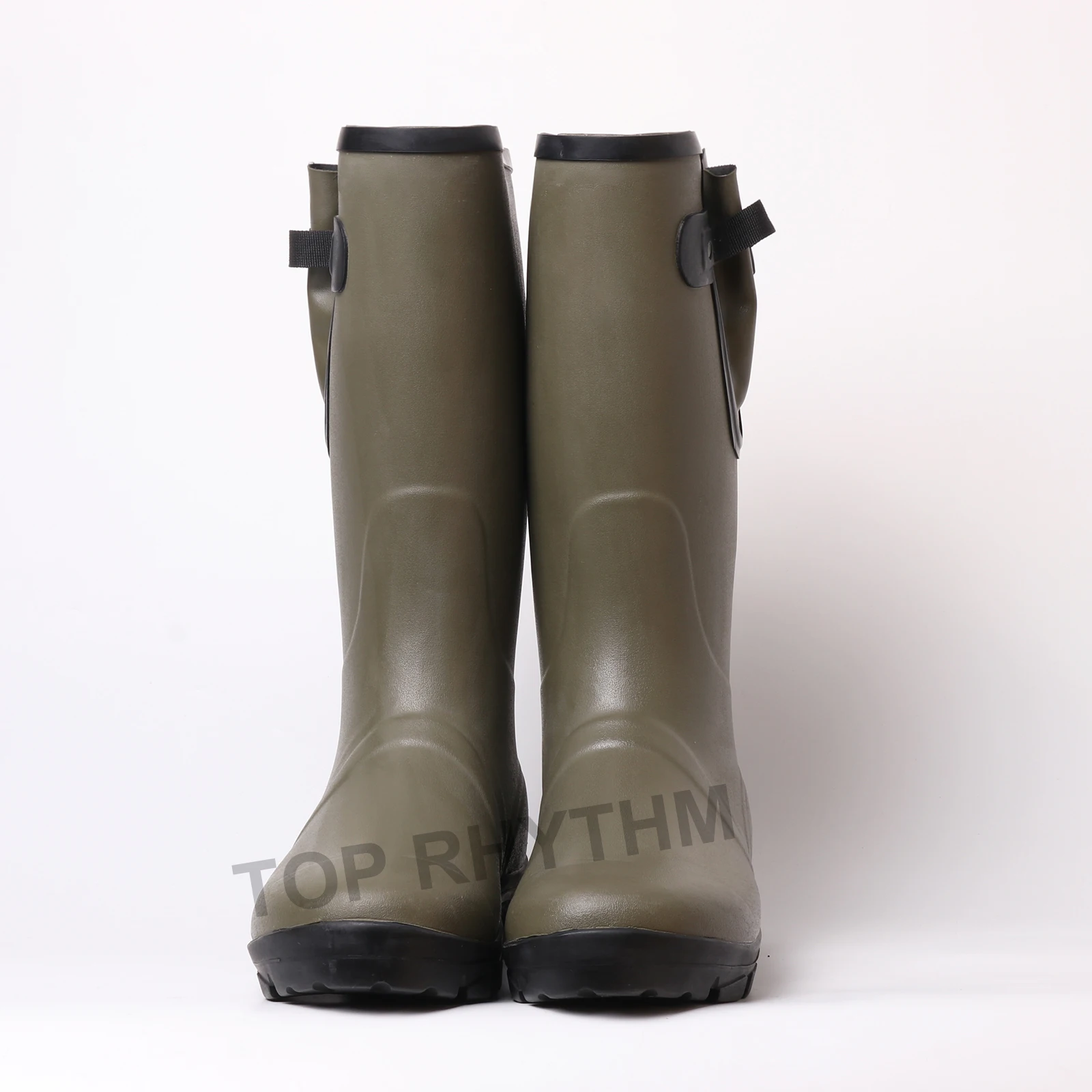 safty shoes again rain green garden work knee high men shoes waterproof vietnam rain boots