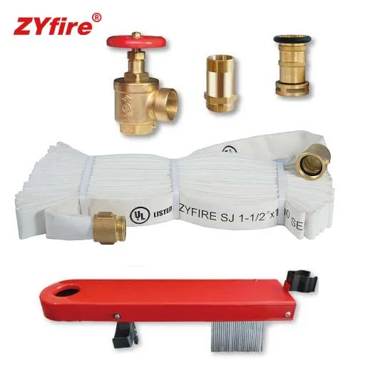 Гибкая белая стойка ZYfire одобренная UL FM плоский шланг для воды полиуретановый пожаротушения