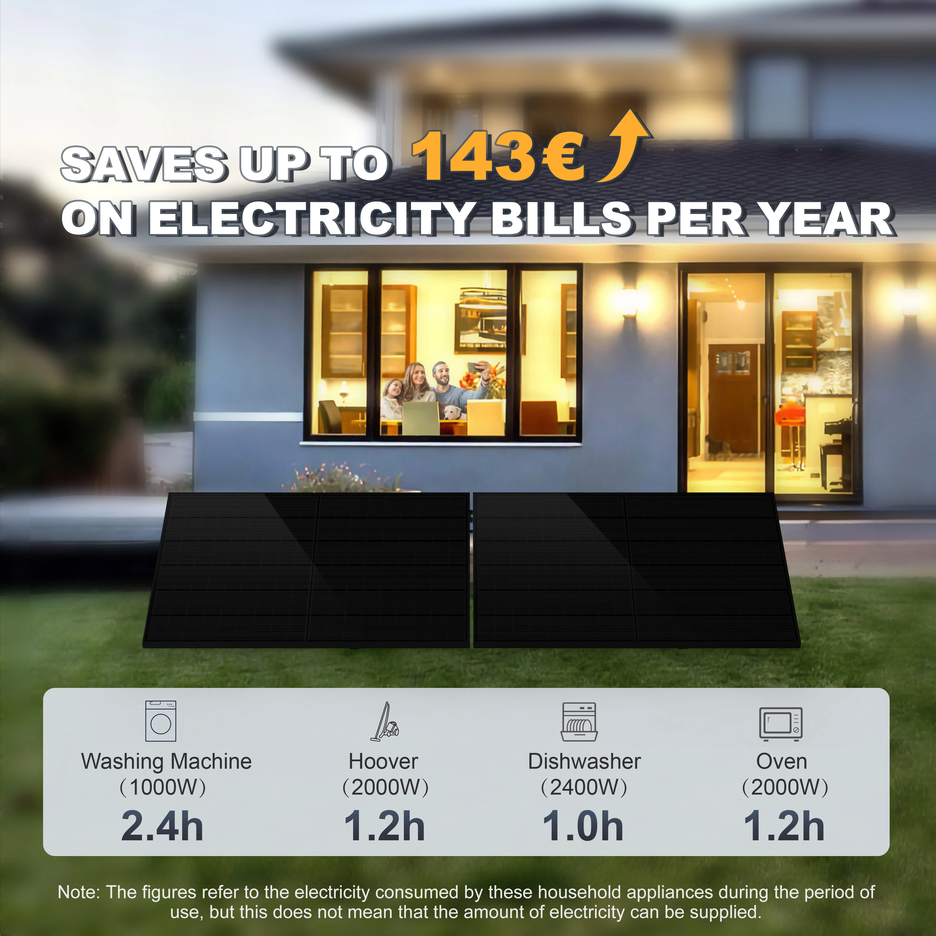 EU Flexible mounting solar structure monocrystalline 860W panneau solaire residential on grid EU market balcony system set