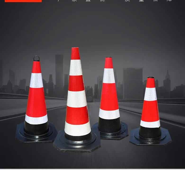 Plastic Collapsible Retractable Traffic Cone Connect Bars  Reflective Traffic cone