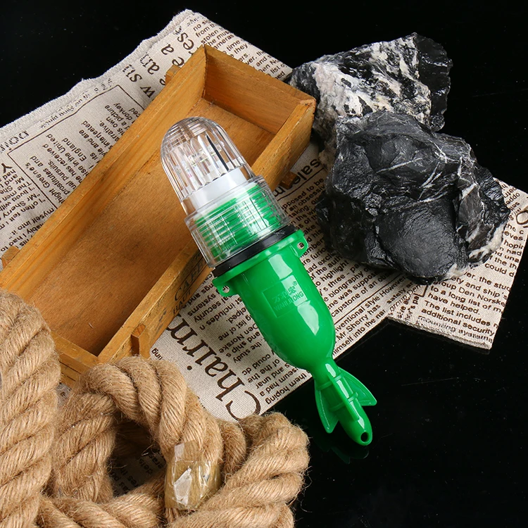 
torpedo solar floating light on sea, led fishing light warning light 