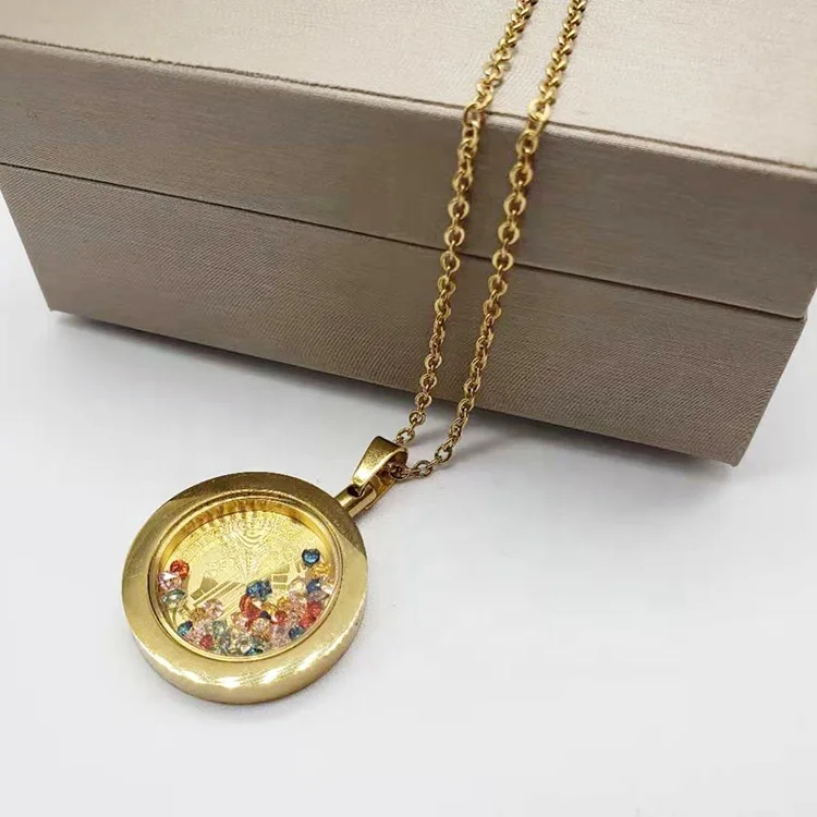 amazon top seller kolye ucu dainty circle pendant necklace  24k gold necklace virgin mary pendant necklace