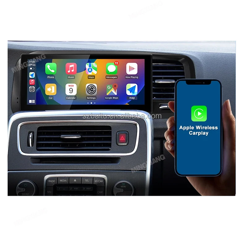 Android Car DVD Player For Volvo S60 V60 2011- 2020 multimedia 2Din Radio GPS Navigation DSP Carplay