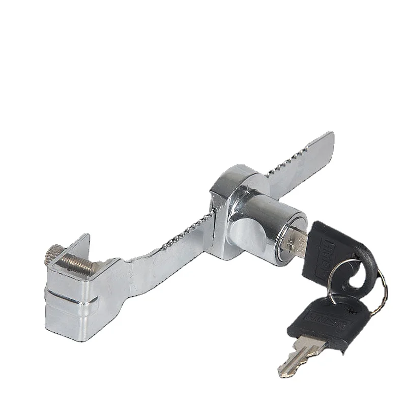 Serrated lock glass sliding cabinet door lock Display cabinet File cabinet glass counter lock