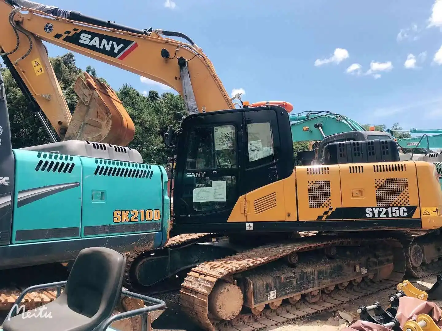 Used Chinese SANY SY215C excavator  Medium used Excavators price 22Ton for sale