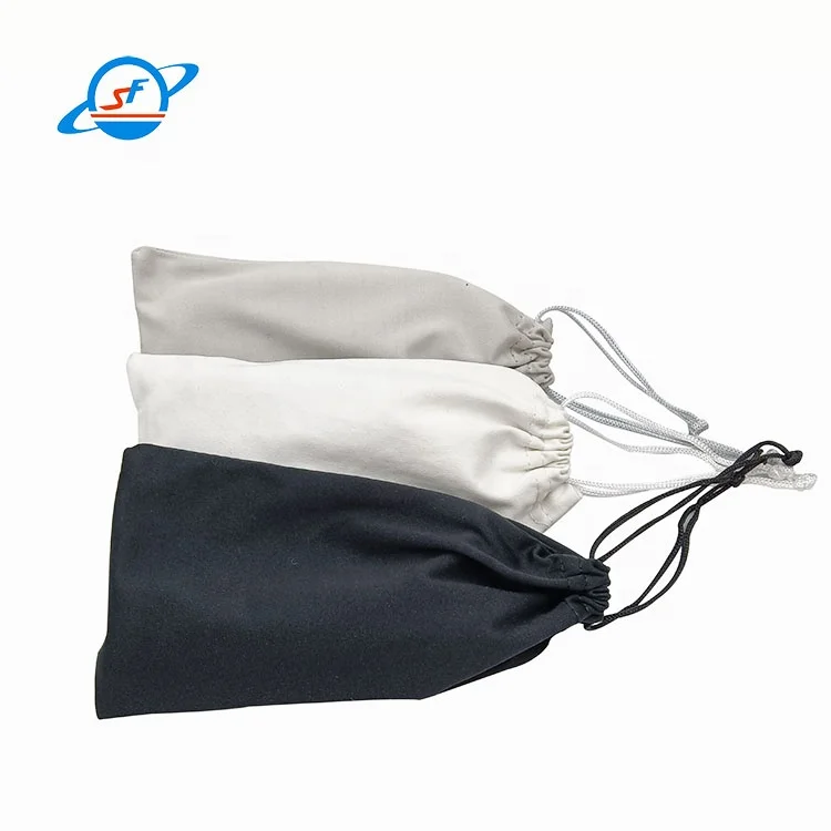 Factory custom Sunglasses Pouches Microfiber Drawstring Bags Fashion Portable Glasses Bag With Logo