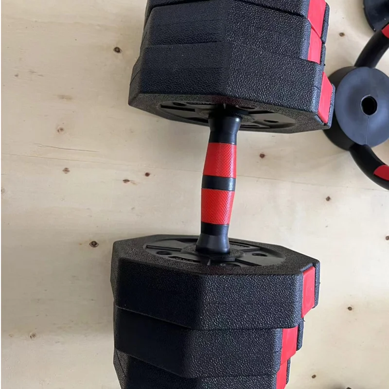 Wholesale Custom Logo Free Weights 10 15 20 30 40 50 KG adjustable cement dumbbell set