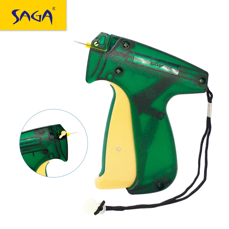 SAIP 60M Micro Extra Fine Price Tag Fastener Gun, Plastic Garment Clothes Tag Gun With 3.5 MM Size Needle