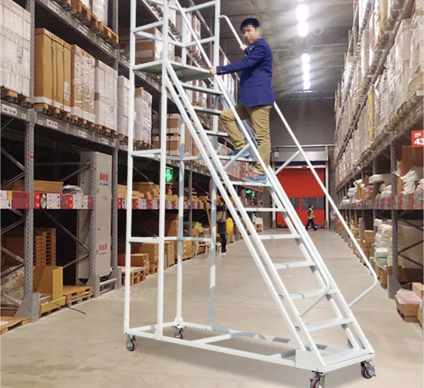 Removeable mobile Ladders stairs roller staircase moveable staircase