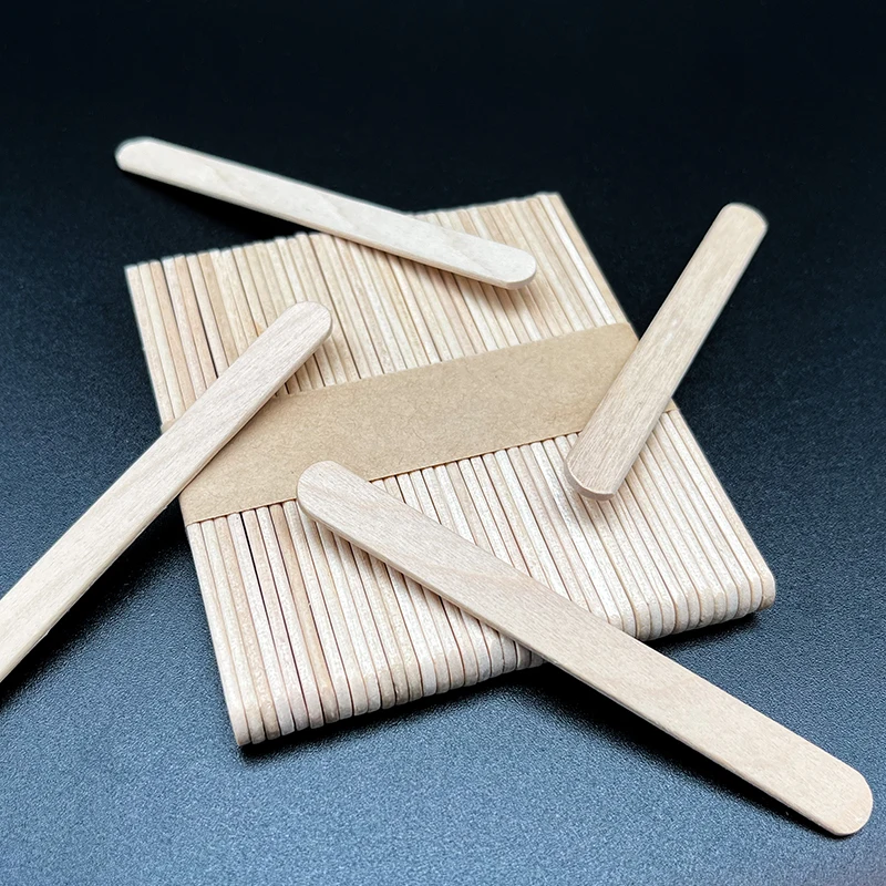 Деревянные палочки для закусок, пищевые биоразлагаемые здоровые палочки для мороженого 93 мм