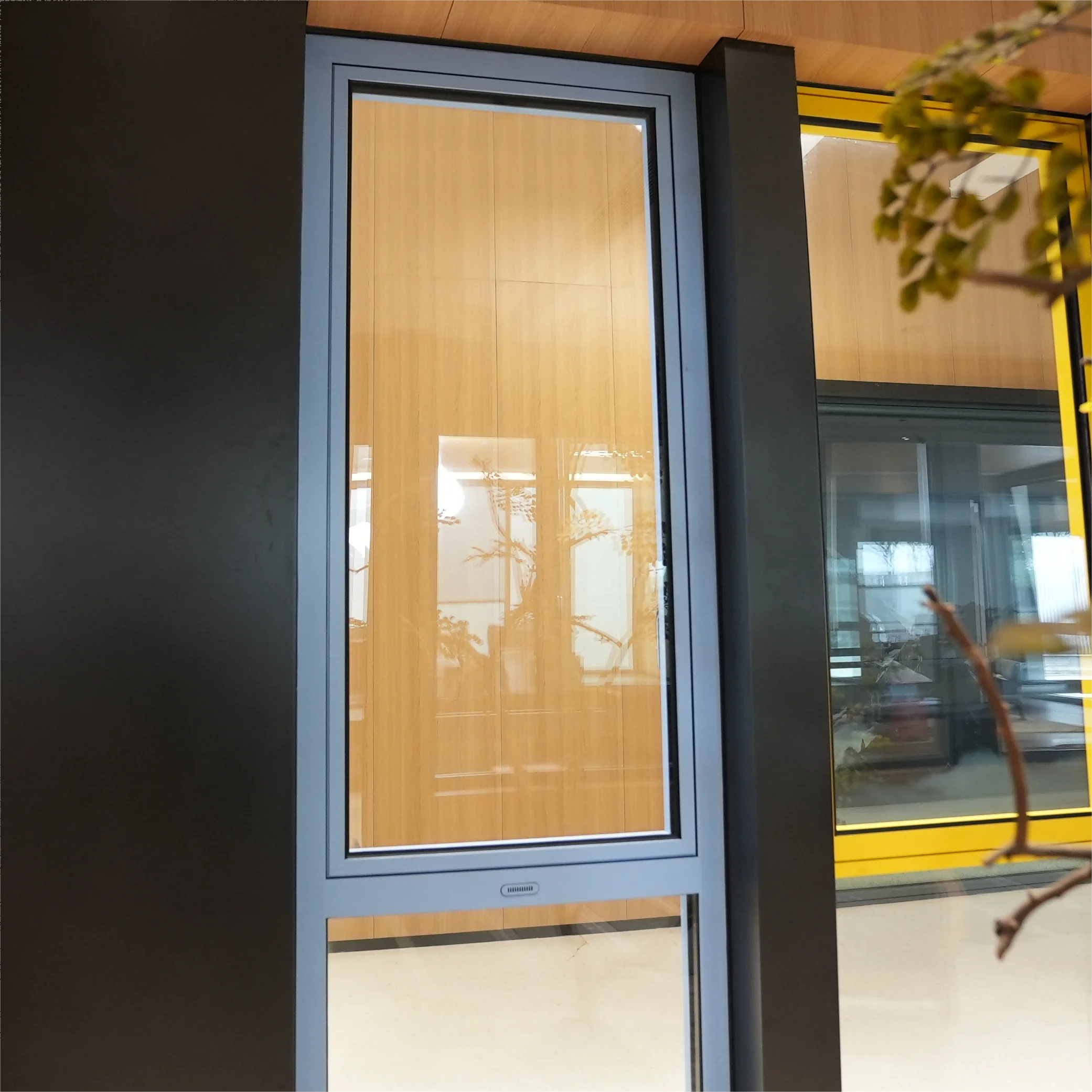 Customized inward opening and inward receding Windows in a variety of color and size options for high-end customization