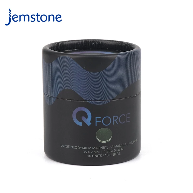 Biodegradable Cardboard  Cylinder Containers Large Neodymium Magnets Round Box Paper Tube For Magnet