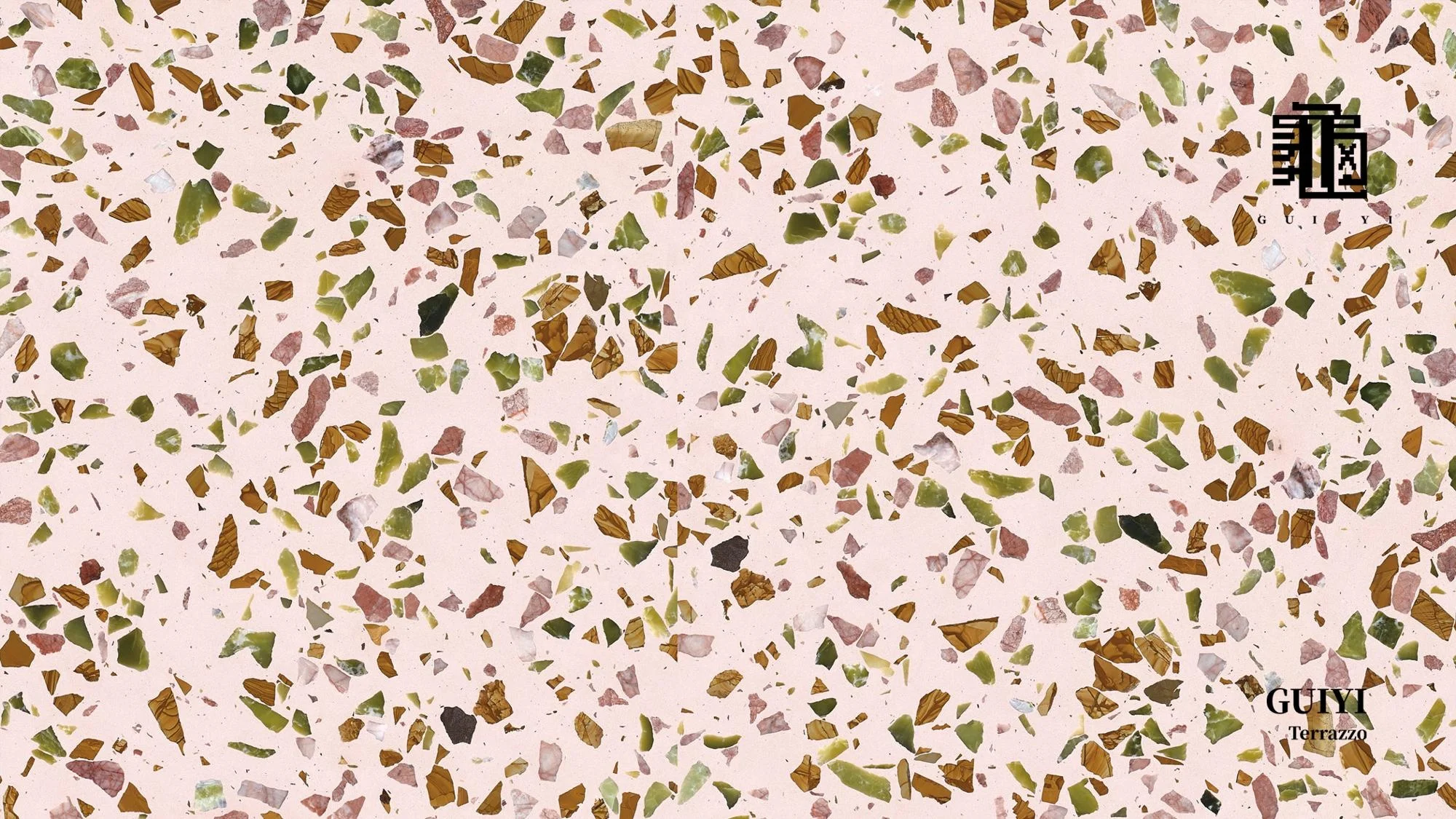 GUIYI C10 competitive price terrazzo slab/indoor and outdoor terrazzo pattern/table top design