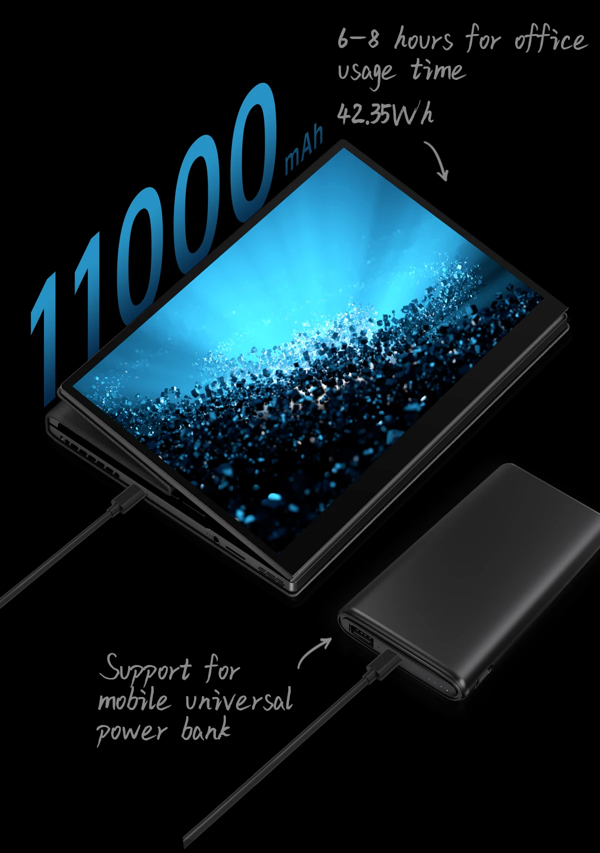 2TB Computer business laptops i7 processor 12th 10inch touch screen with leather case brand new laptop tablet pc