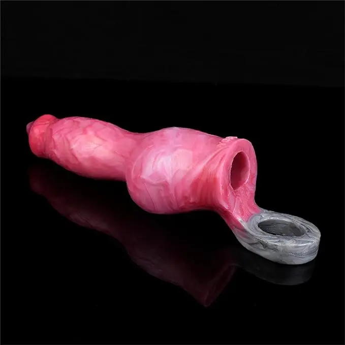 Dog Knot Penis Sleeve With Anti-drop Ring Soft Silicone Cock Enlargement & Extender Sex Toys For Men Male Masturbator