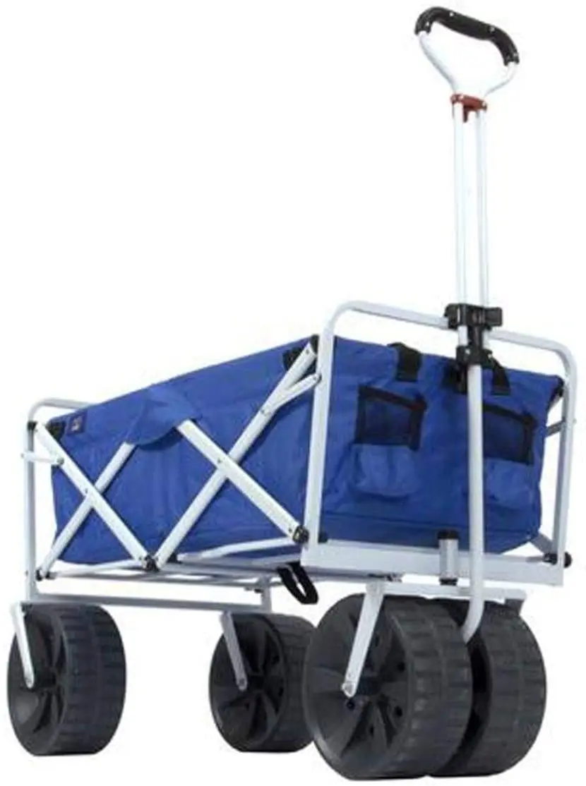 Goldmore Outdoor trailer Heavy Duty Collapsible Folding All Terrain Utility Beach Wagon Cart