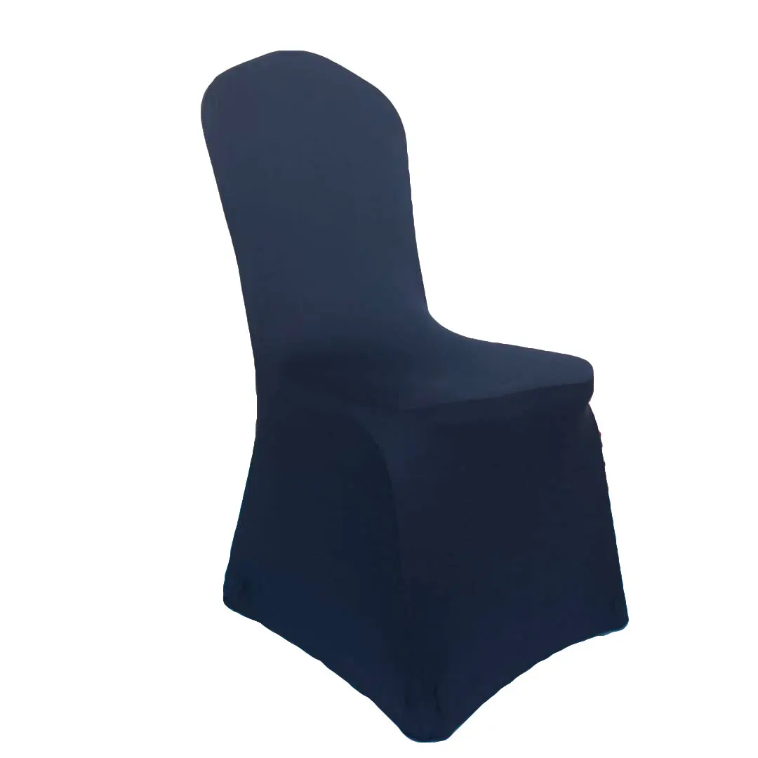 Factory Wholesale Stretch Spandex Wedding Banquet Dining Room Removable Chair Cover Seat Covers For Standard Chair
