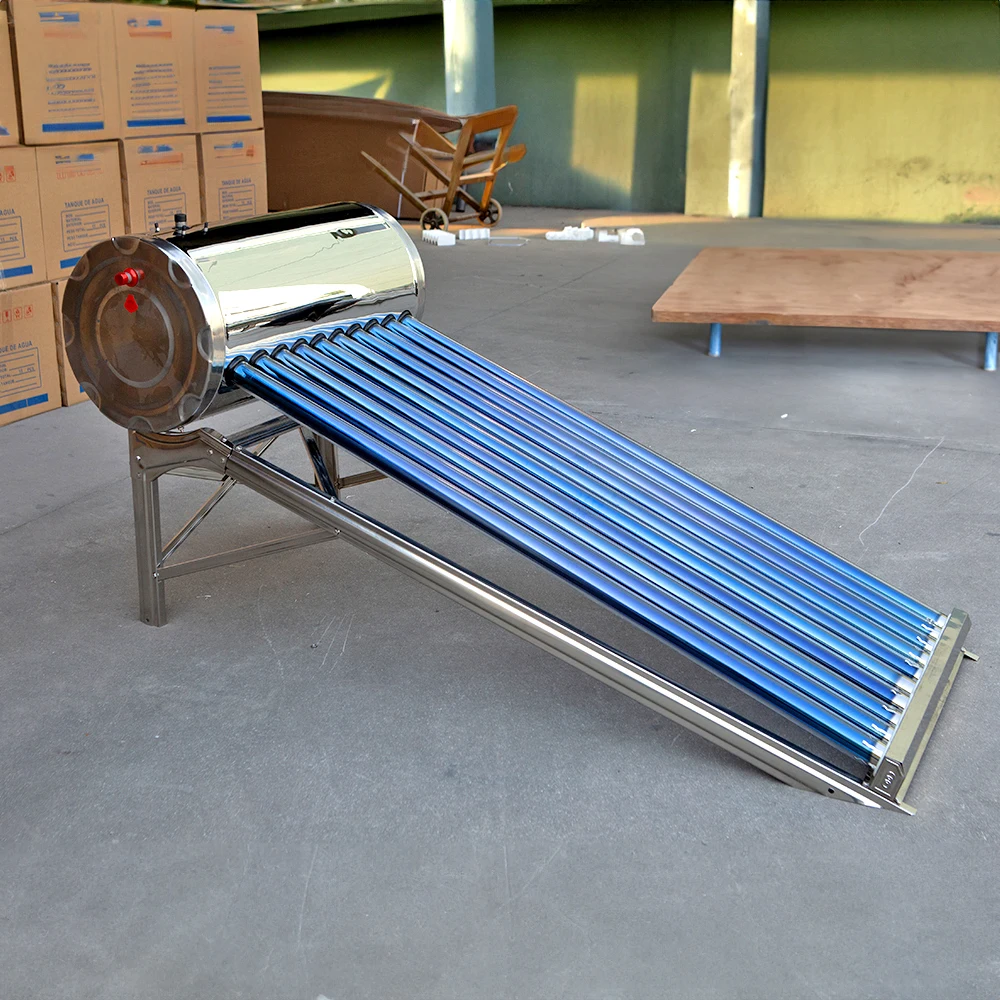 100L 200L 300L Factory Wholesale Household Roof Solar Water Heater System Stainless Steel water tank