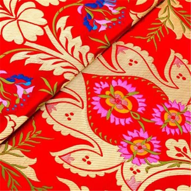 Discount Price Chinese Tibetan Style Brocade Pattern Luxury Gorgeous Design Jacquard Polyester Fabric for Apparel